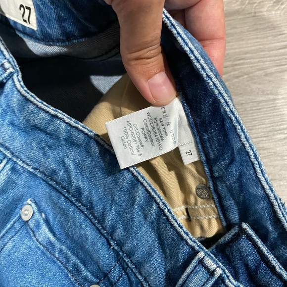 NWT Rag & Bone Nina High Rise‎ Cigarette Ankle Poppy 27 - Picture 7 of 10